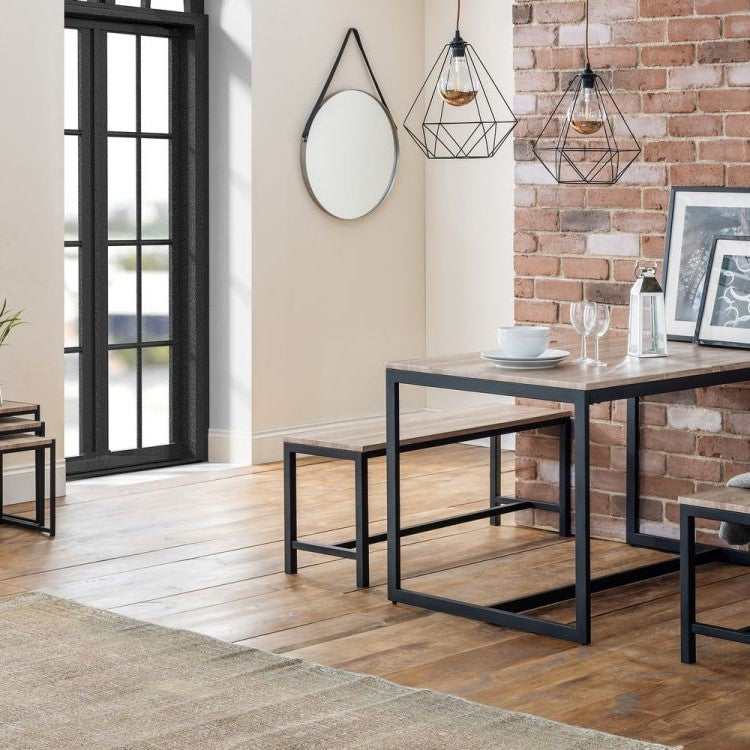 Opera Round Pewter Mirror