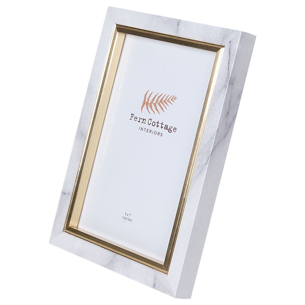 Marble Effect Frame with Gold
