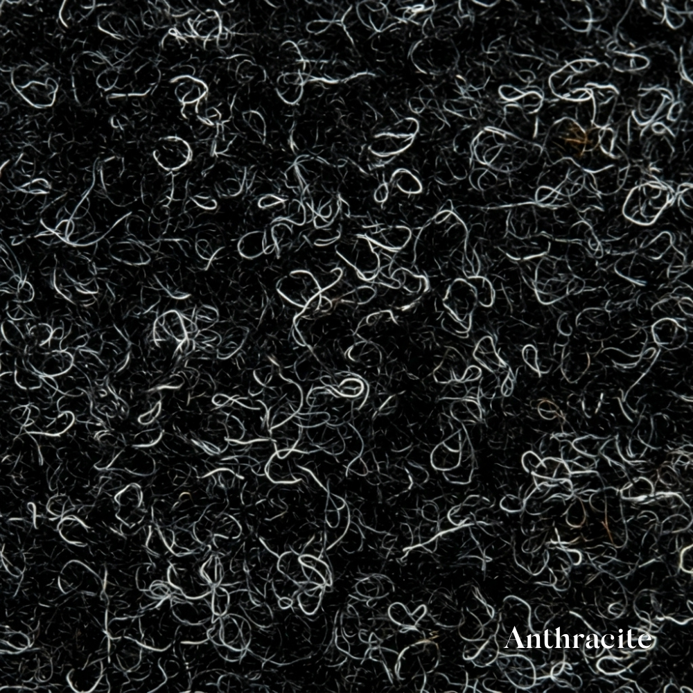 Textured black surface with white patterns labeled 'Anthracite'.