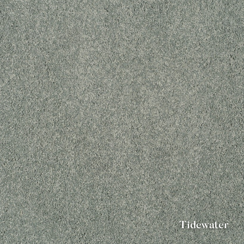 Textured gray color swatch with 'Tidewater' label