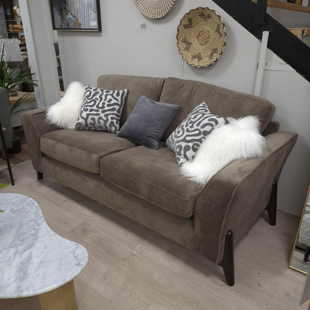 The Aspen Sofa range features a durable birch frame, plush reversible cushions and dark wood feet along with custom fabrics to choose from!