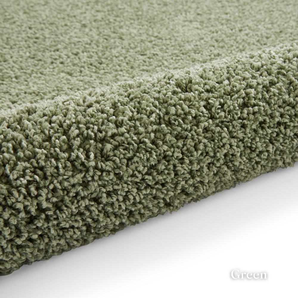 Add freshness with the eco-friendly Bali Plain Shaggy Machine Made Rugs range with 100% recycled polyester, ultra soft pile & durable machine made design.