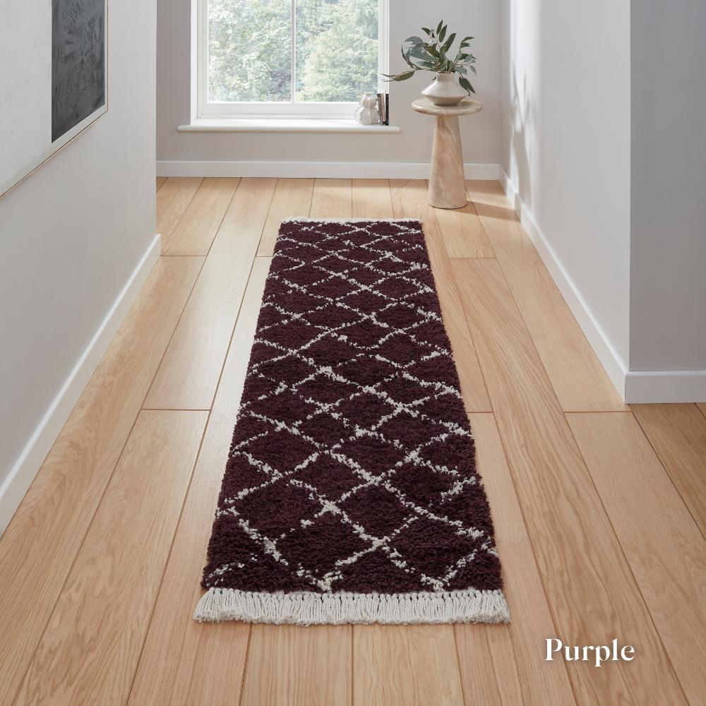 Add bohemian charm with Boho Berber Machine Made Shaggy Rugs range featuring plush shaggy pile, durable polypropylene and stylish fringes.