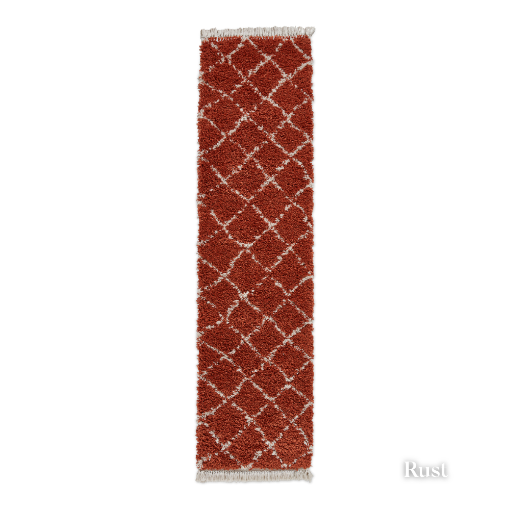 Add bohemian charm with Boho Berber Machine Made Shaggy Rugs range featuring plush shaggy pile, durable polypropylene and stylish fringes.