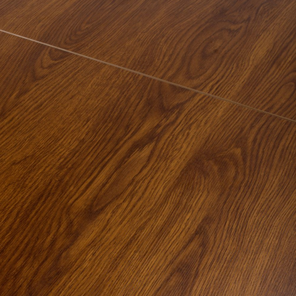 The Boston Extending Table, which ranges from 1400 to 1800mm, showcases an elegant smoked oak veneer, robust metal legs, and a seamless extension mechanism.