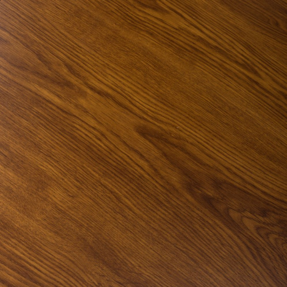 The Boston Round Table 1200mm showcases a luxurious smoked oak veneer surface paired with a robust black metal base, perfect of intimate dining.