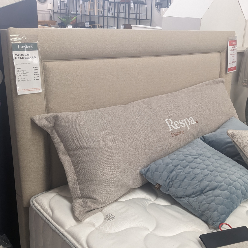 The Briody Camden 55" Headboard with padded comfort, soft fabric, full heigh design and multiple colours will suit any of your bedroom styles