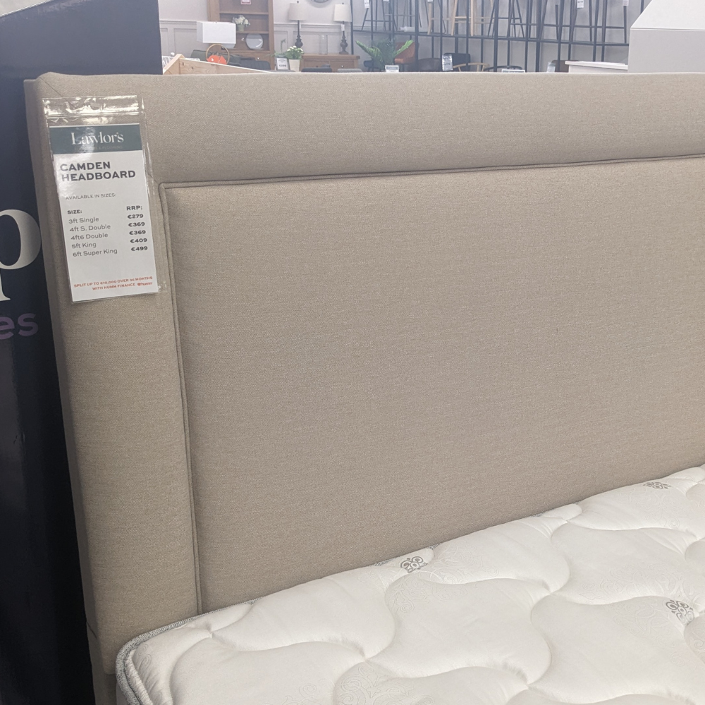 The Briody Camden 55" Headboard with padded comfort, soft fabric, full heigh design and multiple colours will suit any of your bedroom styles