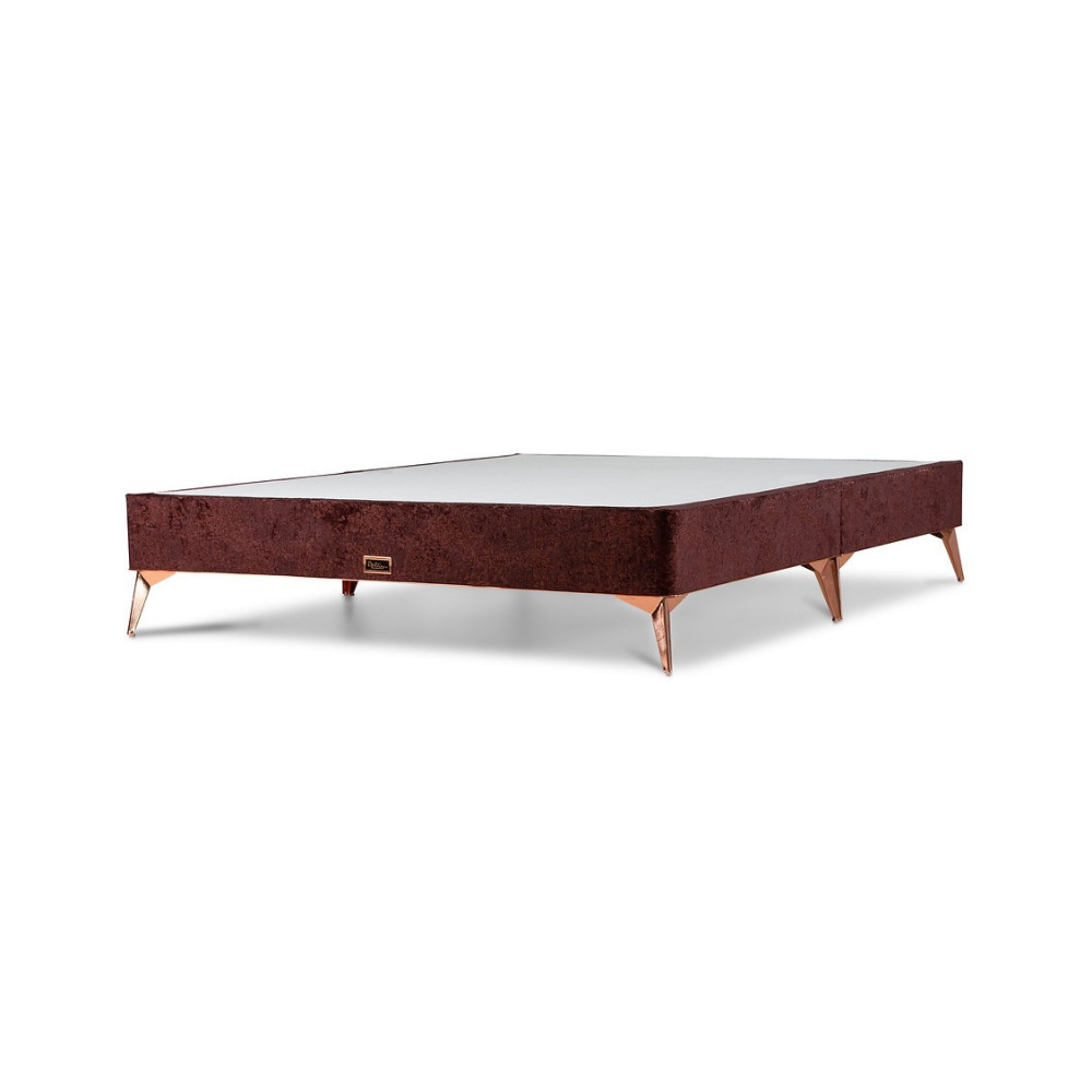 The Casino Steel Leg Divan offers metal legs in 4 colours, various luxury fabric colours, reinforced frame & raised design with under bed, to suit any bed!