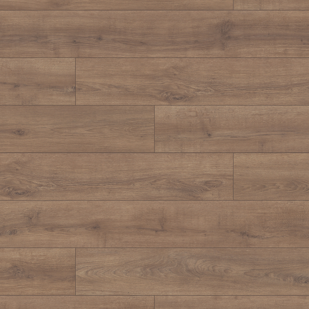 The Clay Sola Oak Laminate Flooring - 8mm features smoked rustic look, AC4 rating, antibacterial, scratch resistant and 1Click 2Go easy installation