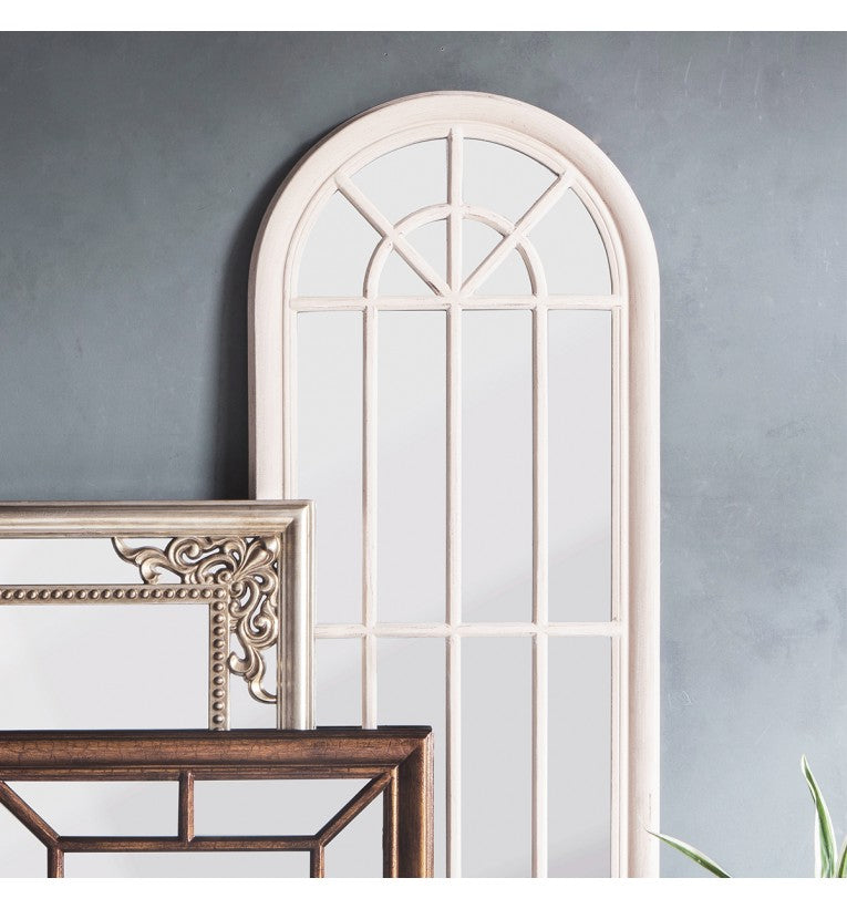 Gallery™ Curtis Panelled Arch Window Mirror