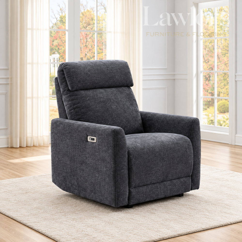 Enzo Recliner Sofa Set 3+1+1 - Dark Grey