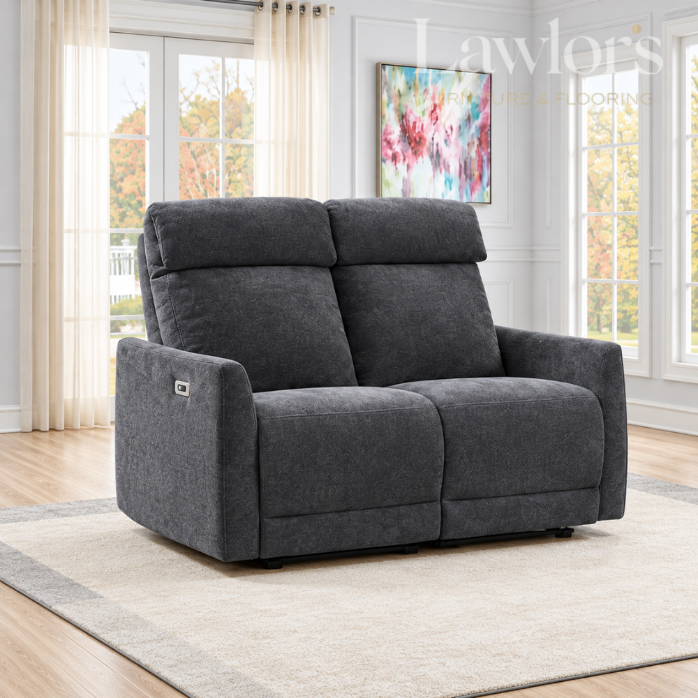 Enzo Recliner Sofa Set 3+2 - Dark Grey