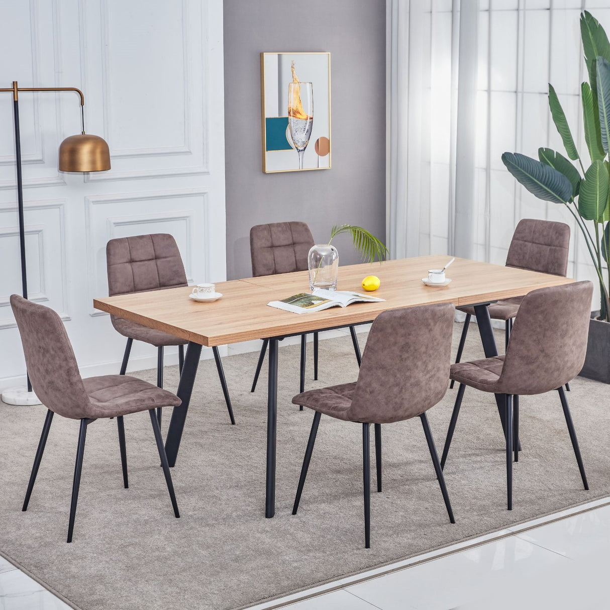 Florence Oak Extending Dining Table