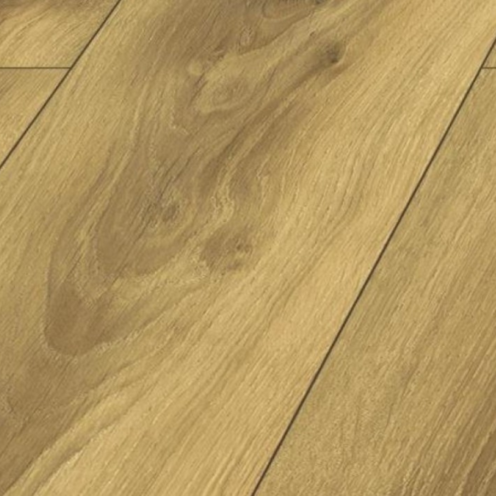 The Falcon Oak Laminate Flooring - 12mm features water resistant, AC6 durability, Express Click installation and a 40 year warranty