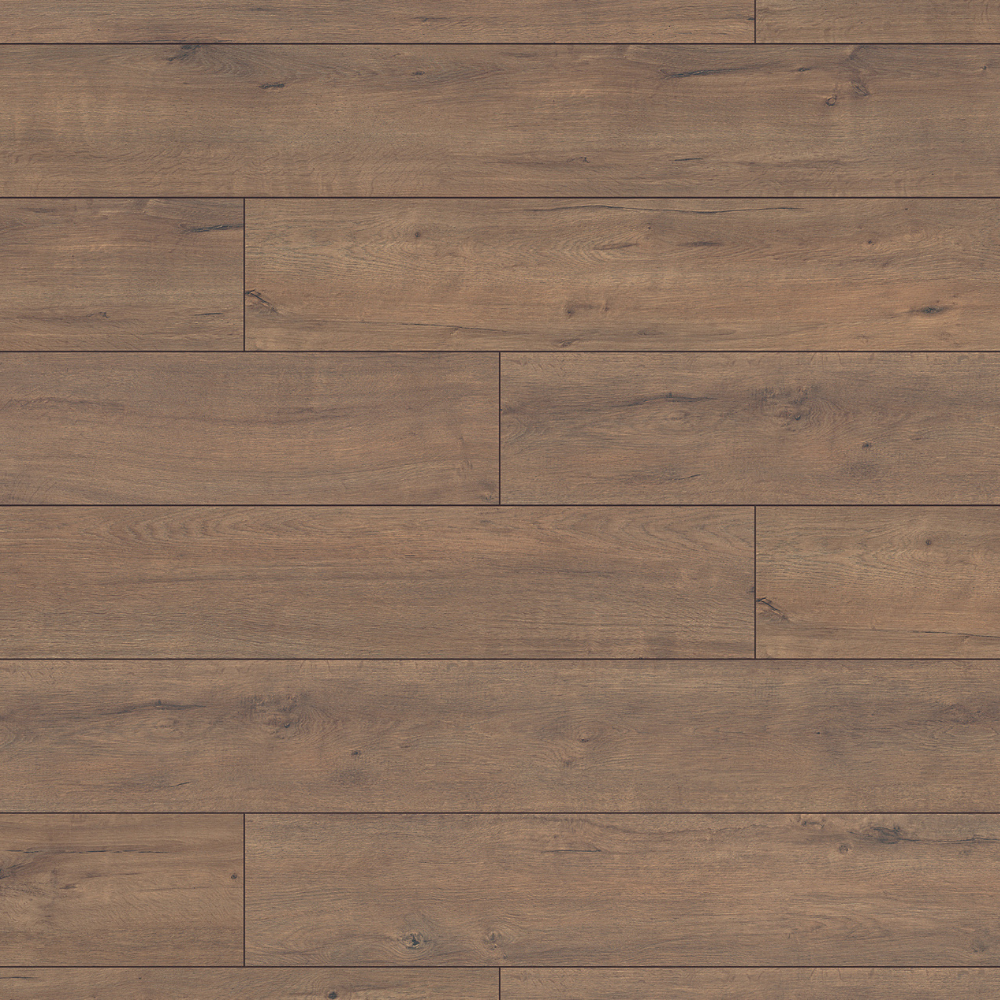 The Fawn Apollo Oak Laminate Flooring - 8mm features natural warmth, AC4 durability, antibacterial, and easy 1Click 2Go installation