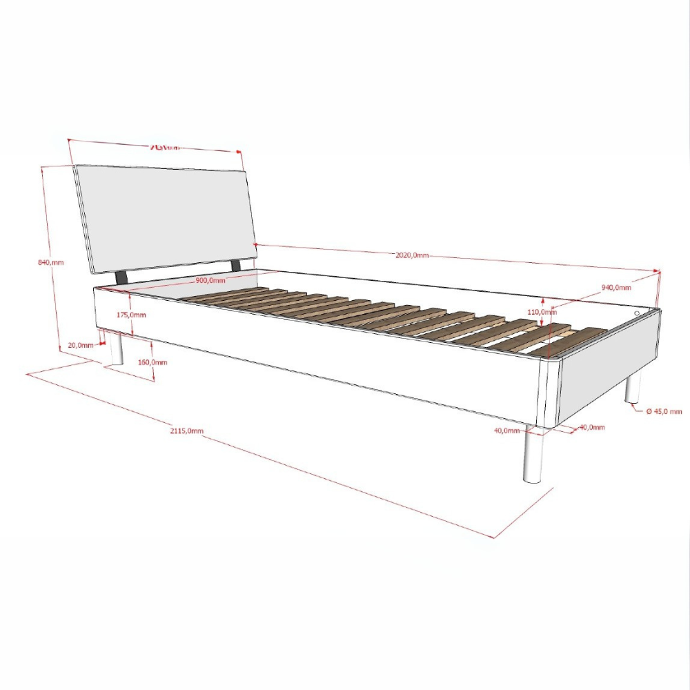 Rustic charm meets quality in the Forrest Beech Kids Bed 90 x 200cm in White made from lacquered beech with a slat base,, an ideal bed for kids aged 4+