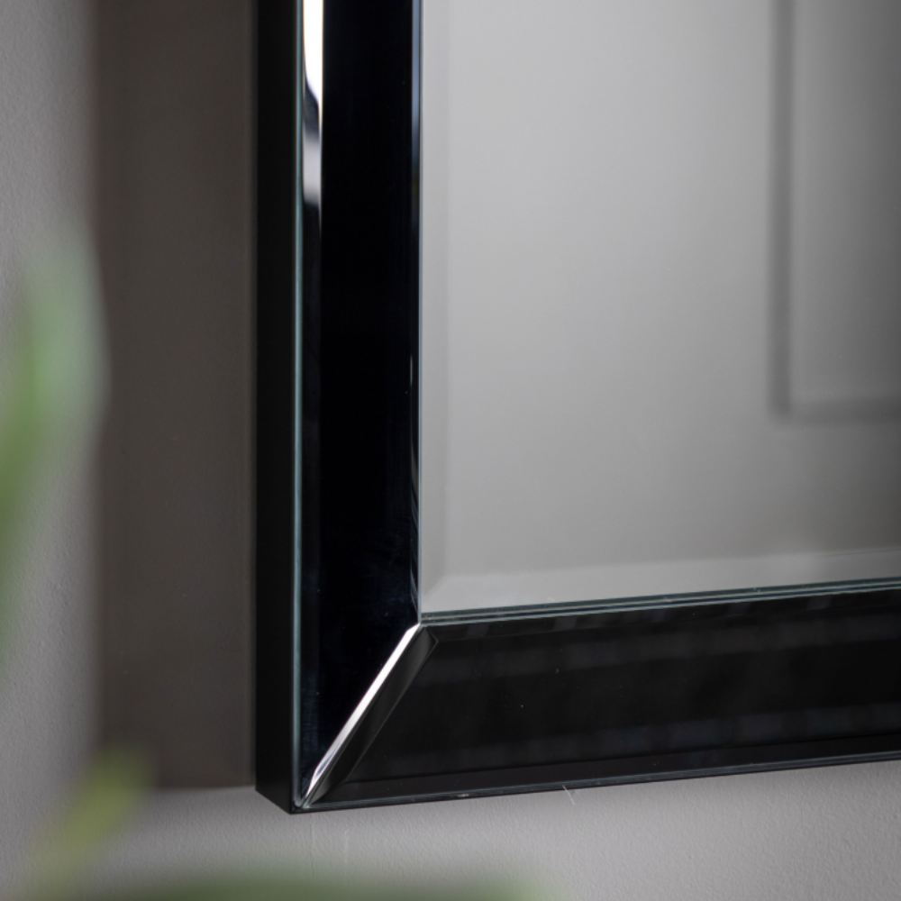 Gallery Luna Rectangle Mirror - Black