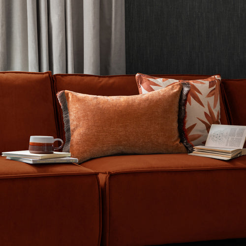 Isernia-Feather-Cushion-Rust