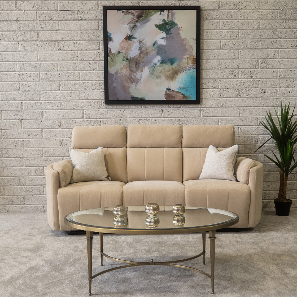 Add some style with the Jorah Fabric Sofa in Tan featuring plush cushioning, soft fabric and timeless design make it perfect for any living space