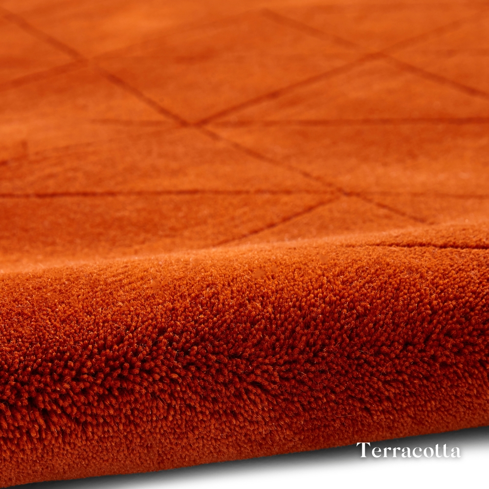 The Kasbah Modern Hand Tufted Wool Rugs offers luxurious wool, a thick pile and bold colours, making them a stylish and durable choice for modern interiors.