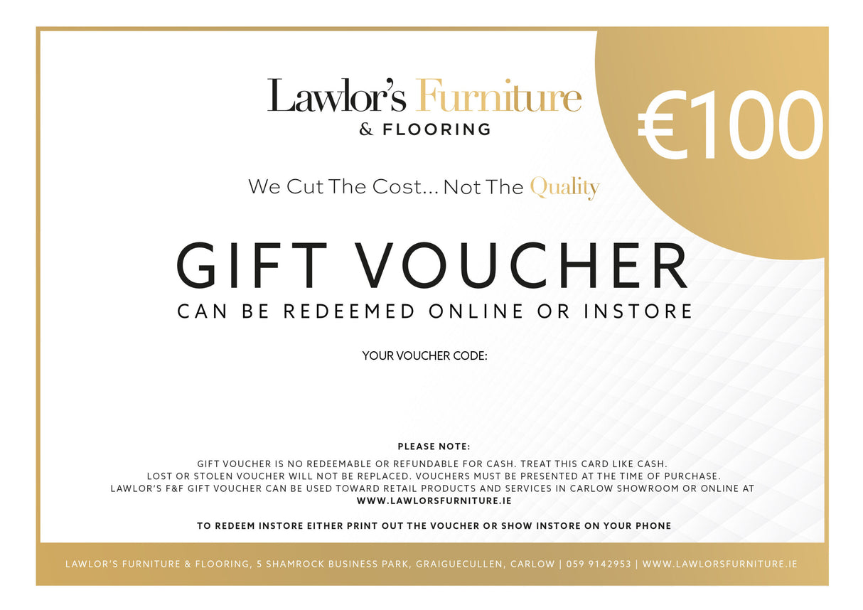 Lawlor's Printable Gift Voucher