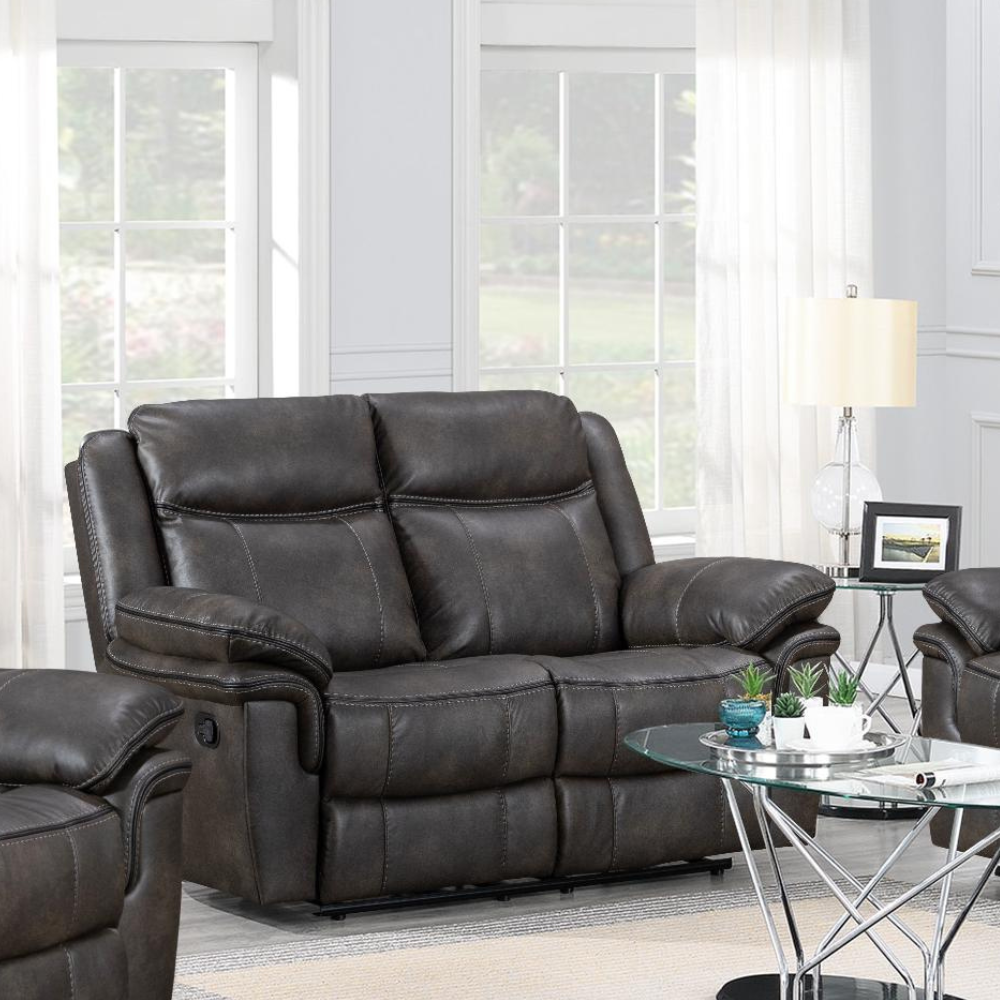 Lismore Recliner Sofa - Grey Leathaire