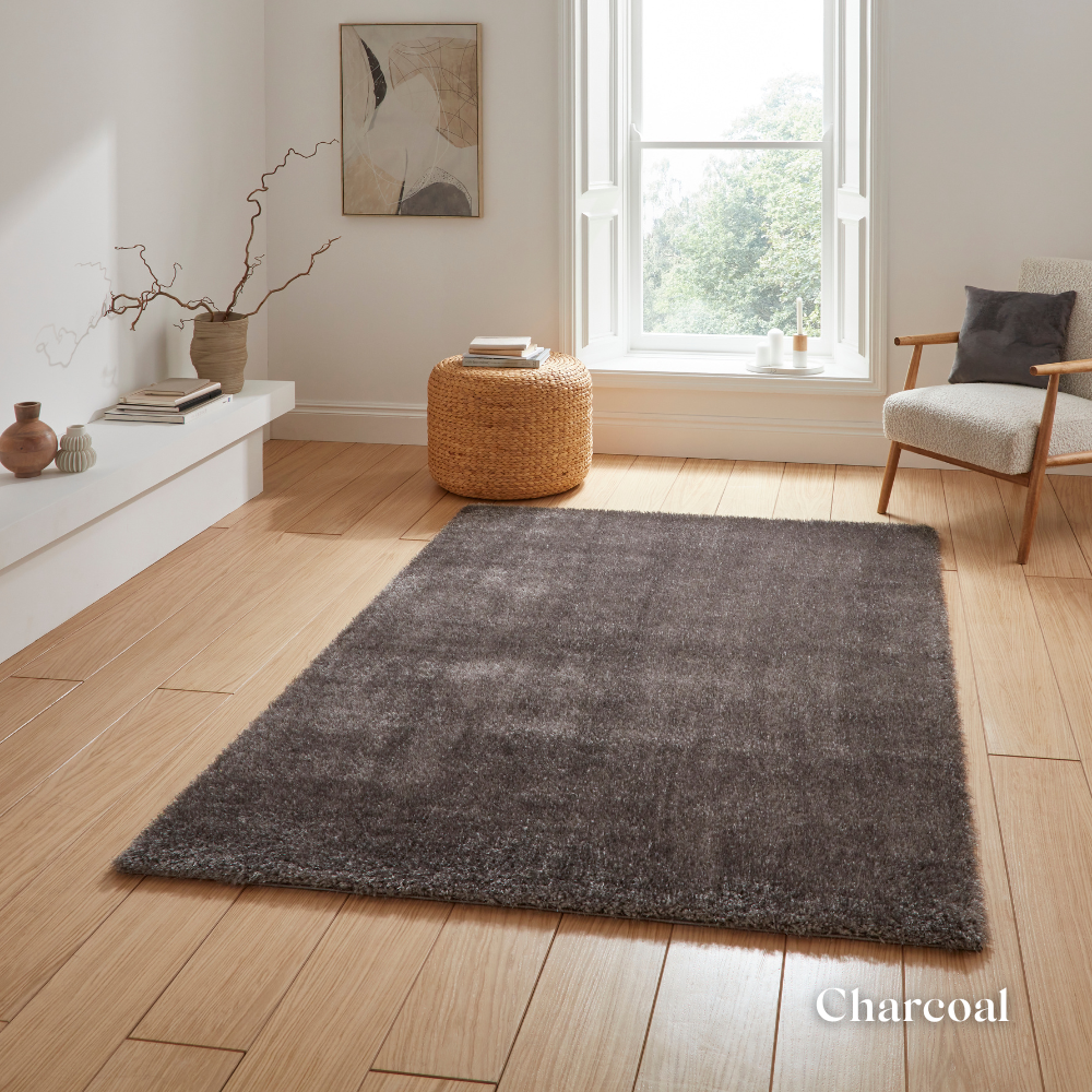 Introduce style with the Sierra Plain Shaggy Machine Made Rugs range with ultra soft pile, textured feel and durable machine made quality.