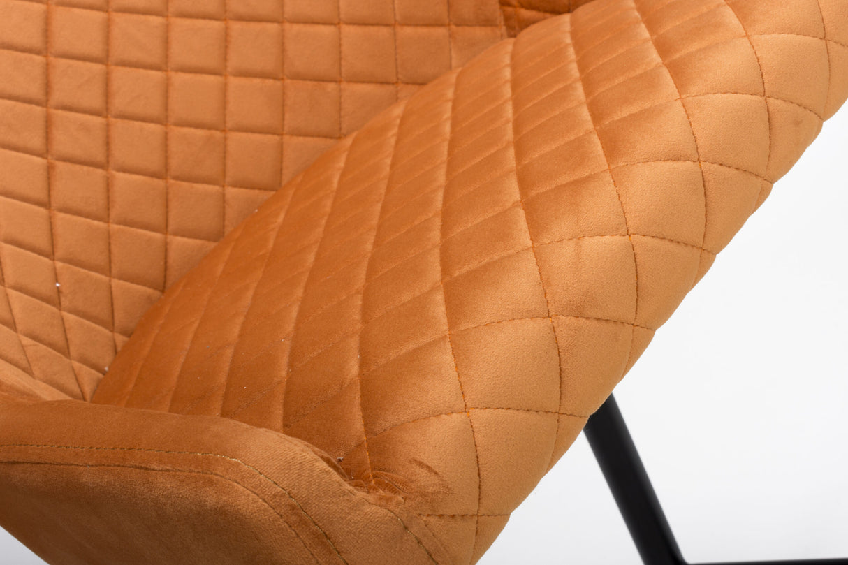 Maebh Bar Stool- Burnt Orange (Display Model)