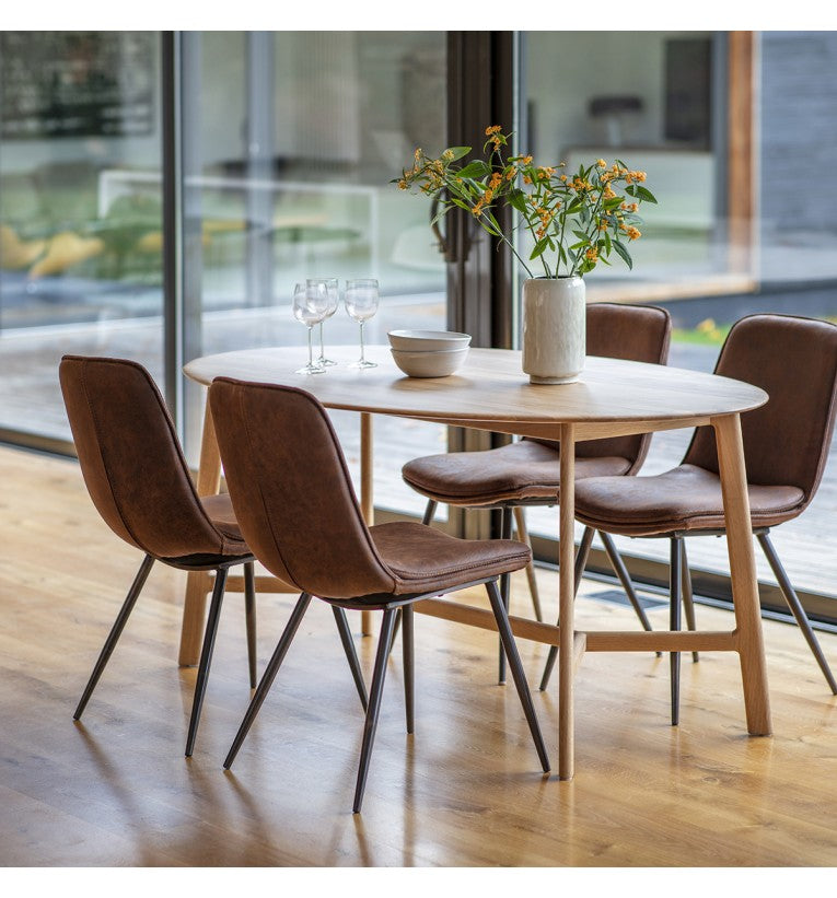 Gallery Madrid Oval Dining Table Oak