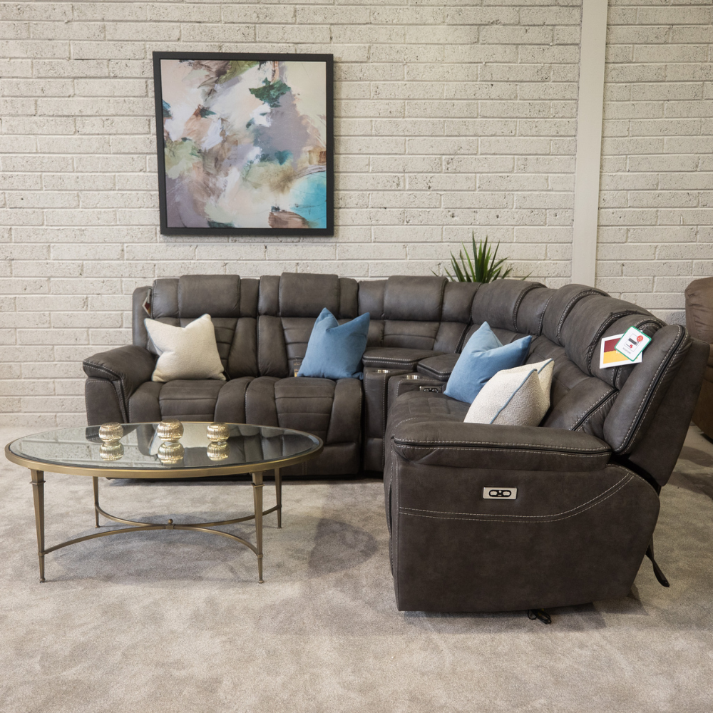 Relax in style with the Magnus Recliner Sofa in Smoke Grey featuring plush comfort, smooth recline and a modern design make it perfect for any home
