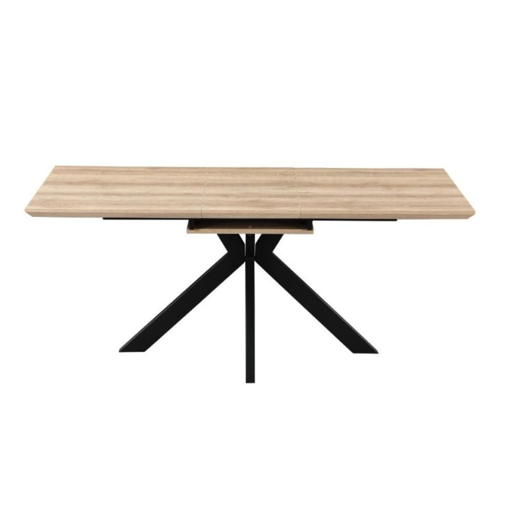 The Malin Extendable Round Dining Table in Oak offers a wood-effect top ensuring heat, stain & scratch resistance with nationwide shipping across Ireland!