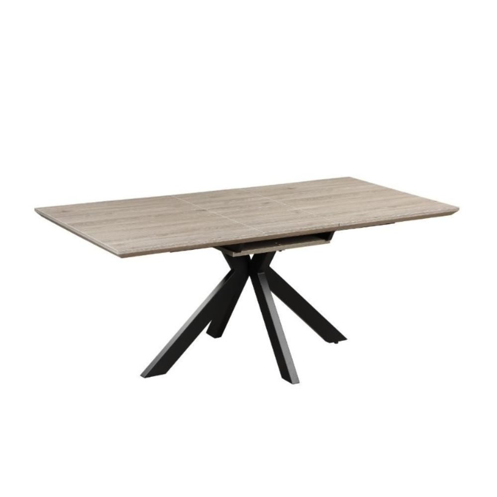 The Malin Extendable Round Table in Grey features a wood-effect top ensuring heat, stain, and scratch resistance with nationwide shipping across Ireland!