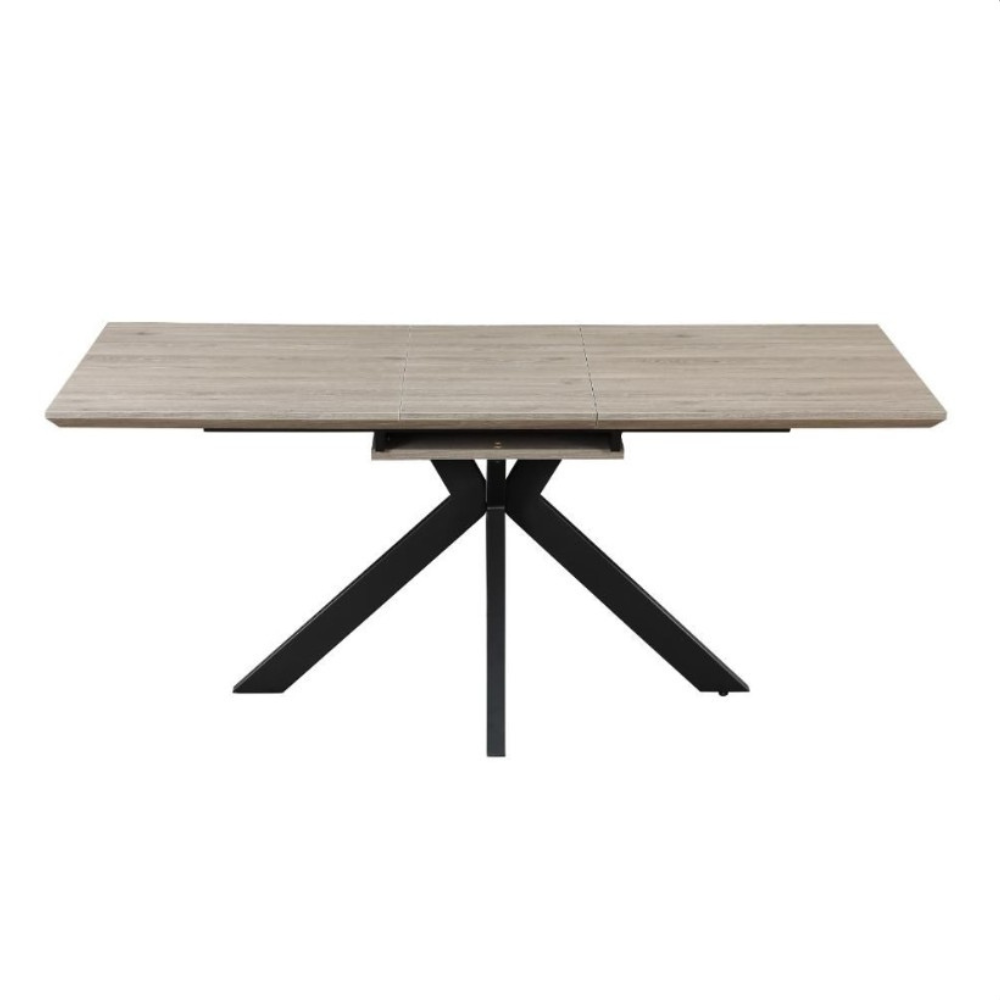 The Malin Extendable Round Table in Grey features a wood-effect top ensuring heat, stain, and scratch resistance with nationwide shipping across Ireland!