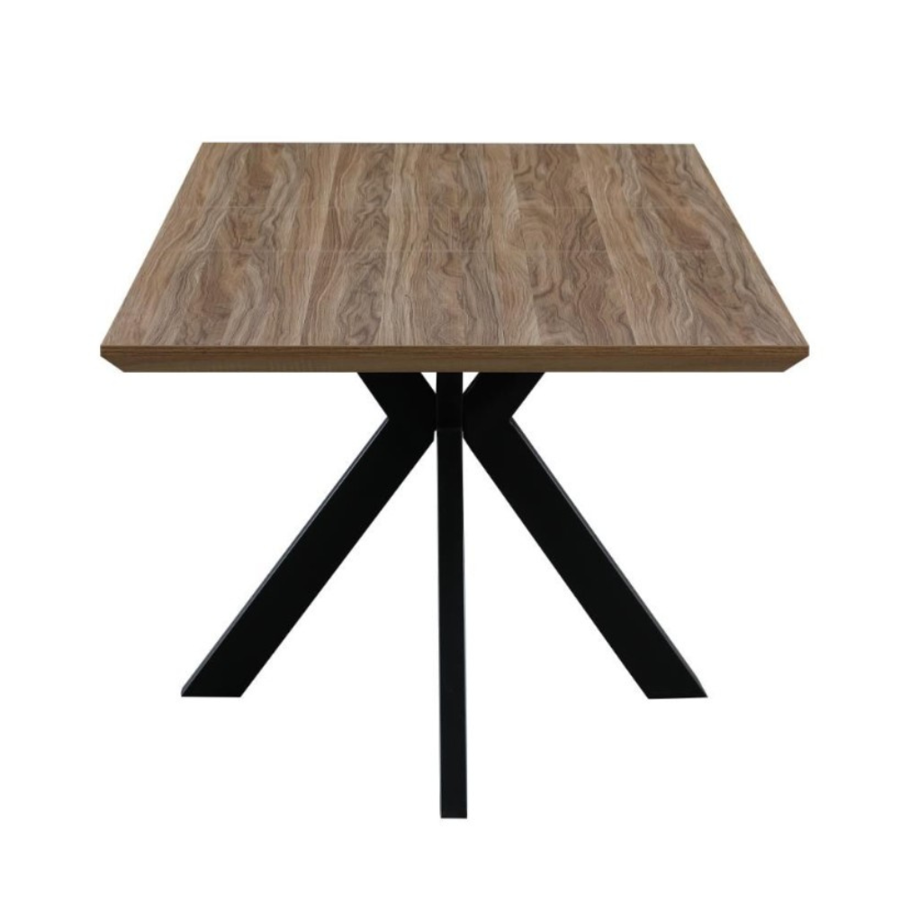 The Malin Extending Table in Light Walnut offers a wood-effect top ensuring heat, stain & scratch resistance with nationwide shipping across Ireland!