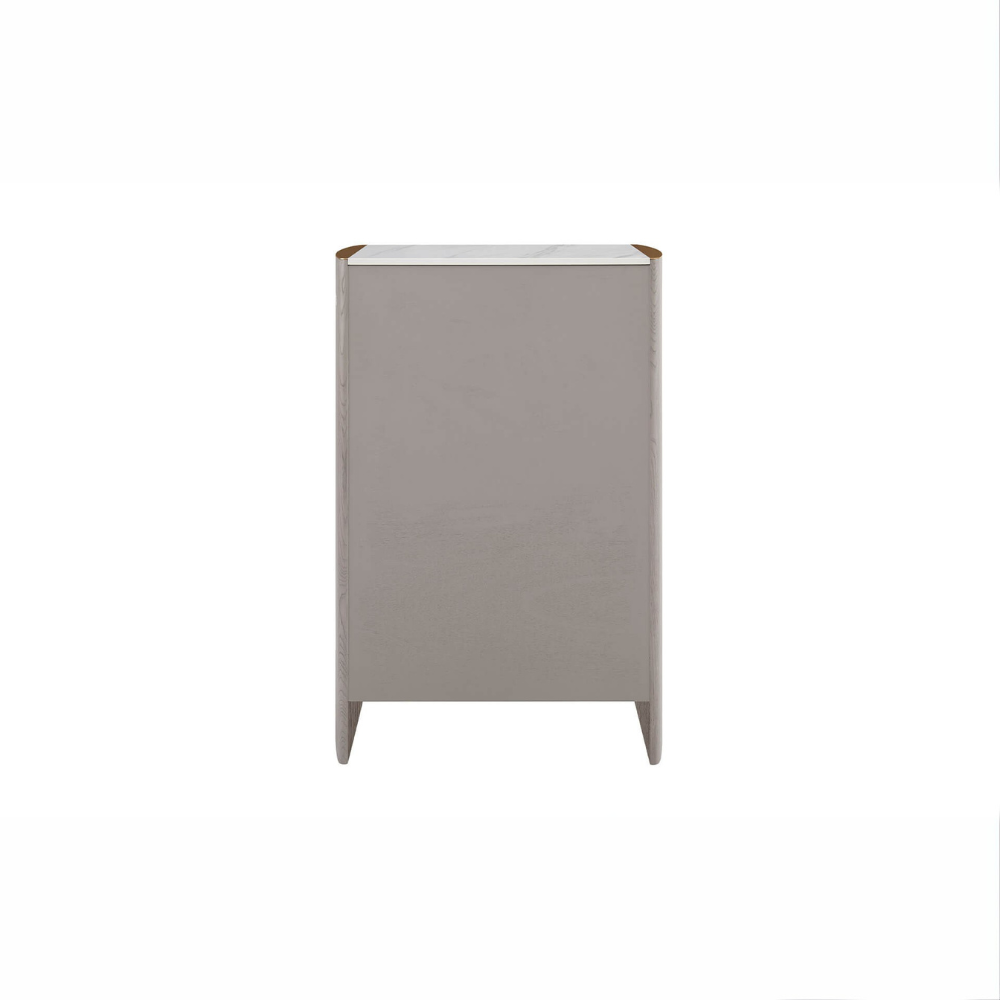 The Mondello Tall 5 Drawer Chest in Washed Oak offers a luxurious style, a durable stone top and five spacious drawers for elegant and practical storage