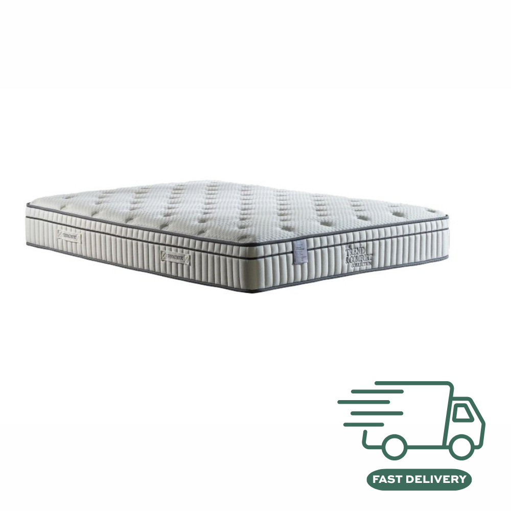 The Velora Ortho Rest Bed Mattress features dual sided mattress with pocket springs, aloe vera fabric, antibacterial and edge to edge support