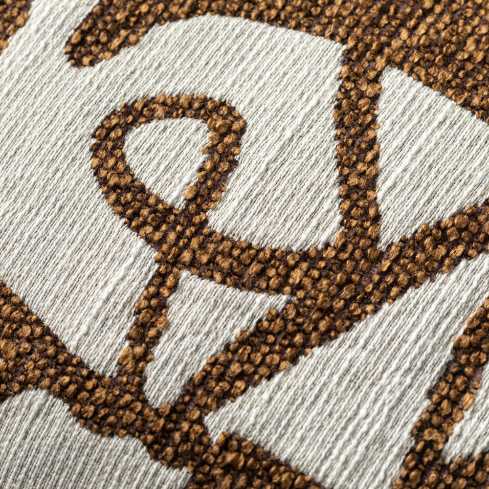 Scatter Box Cushion Henri - 43x43cm Cognac. Crafted in Ireland with a premium fabric blend and feather-filled for comfort and elegance. Ideal for any living space.