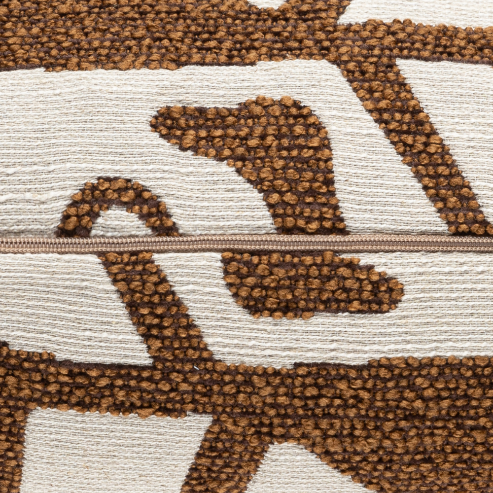 Scatter Box Cushion Henri - 43x43cm Cognac. Crafted in Ireland with a premium fabric blend and feather-filled for comfort and elegance. Ideal for any living space.