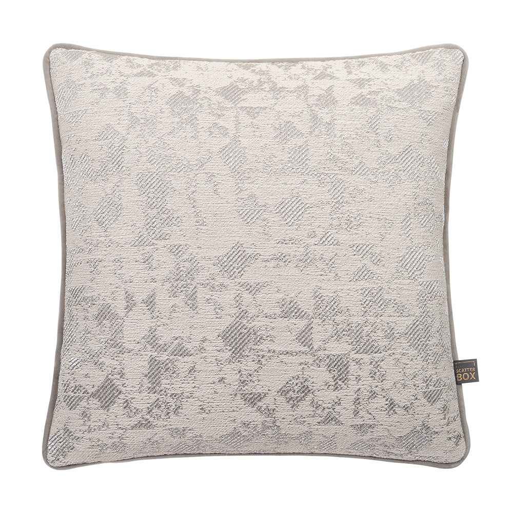 Scatter Box Joni 58x58cm Cushion, Cream/Silver