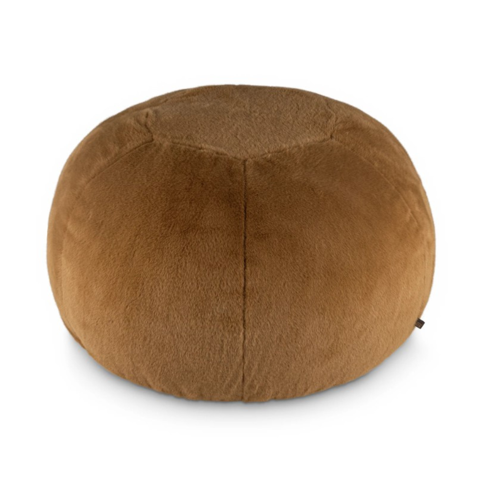 The Scatter Box Pod - Ralph, Cognac 90x90cm features an Irish made faux fur pod with feather filling for luxurious comfort & timeless soft furnishing style