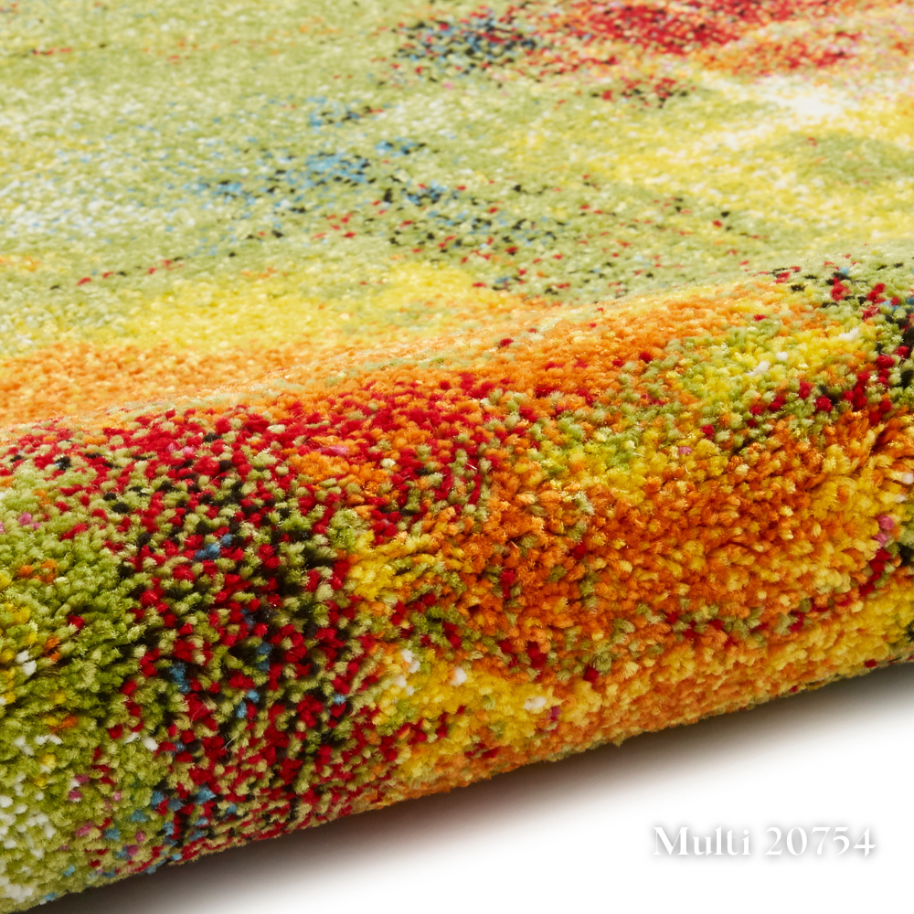 Upgrade you home with the Sunrise Modern Abstract Machine Made Rugs Range featuring bold abstract design, hand carved texture and stain resistant softness.