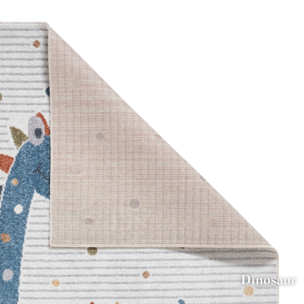 Add joy with the Vida Kids Collection Machine Made Rugs featuring playful designs like lions, pandas & rainbows while also being soft and durable