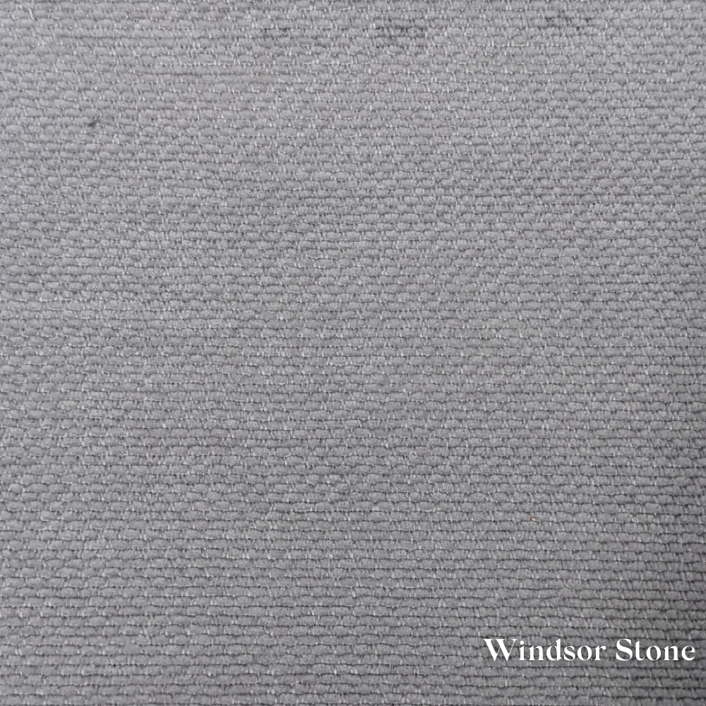 Windsor Stone fabric swatch, a warm grey with woven texture, available for Faith & Ethan Headboards and Divans
