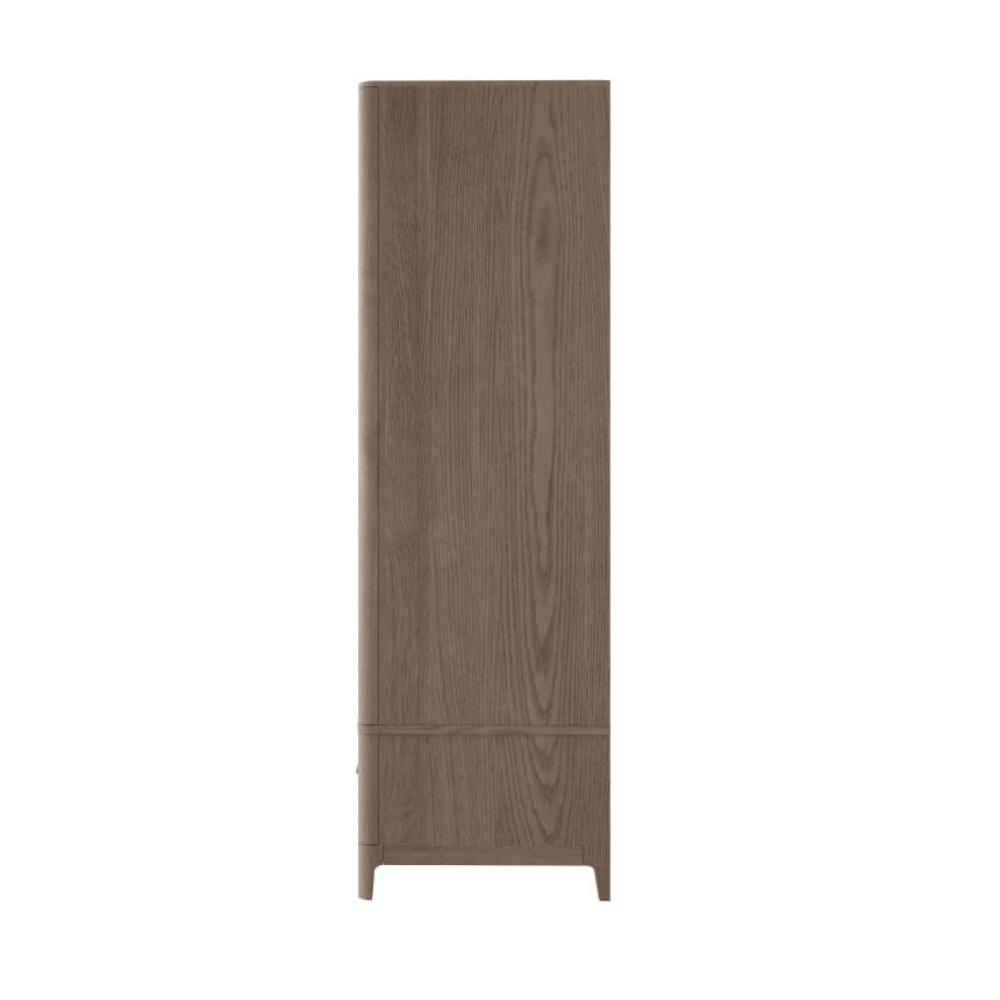 The Zahra 2 Door Wardrobe in Parisian Cream blends sophisticated design with generous storage capacity, making it an ideal enhancement for any bedroom.