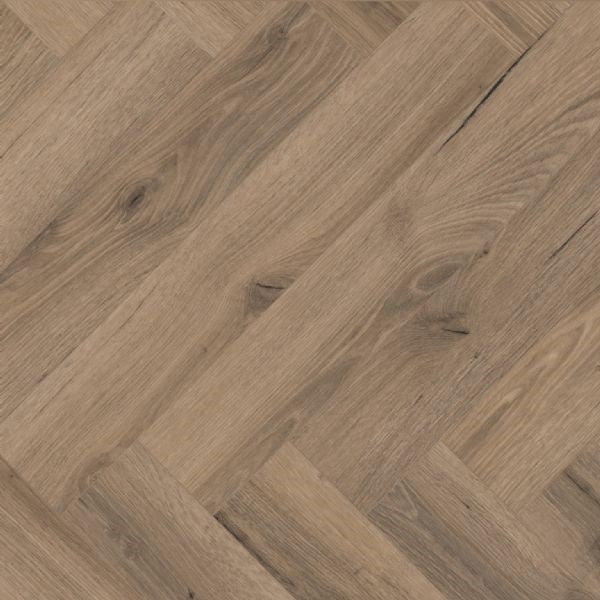 Mocha Oak Herringbone