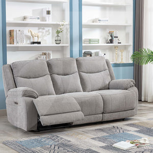 Hayden Recliner Sofa - Light Grey