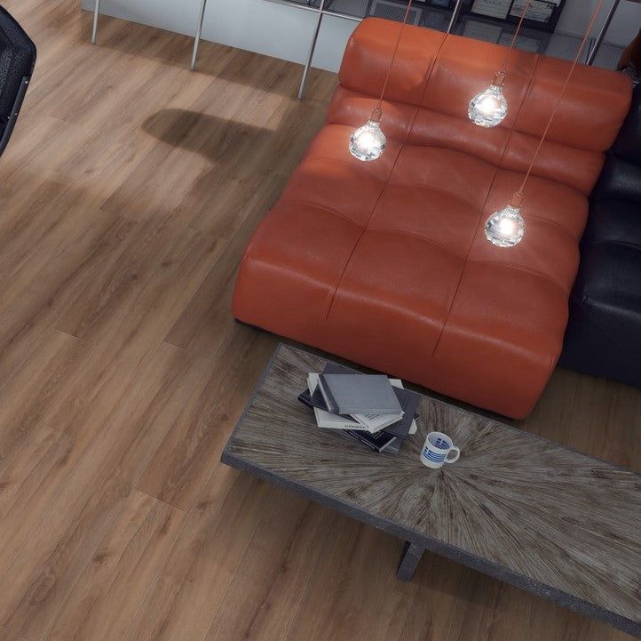 Murano Oak Laminate Flooring 12mm: AC5 rated, 30-year warranty, sturdy with express click installation. Ideal for homes, renovations, and underfloor heating