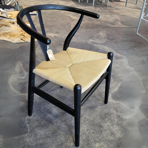 Newport Wishbone Dining Chair - Black