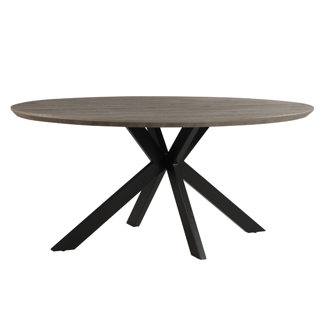 Malin Oval Dining Table 2.2m Grey